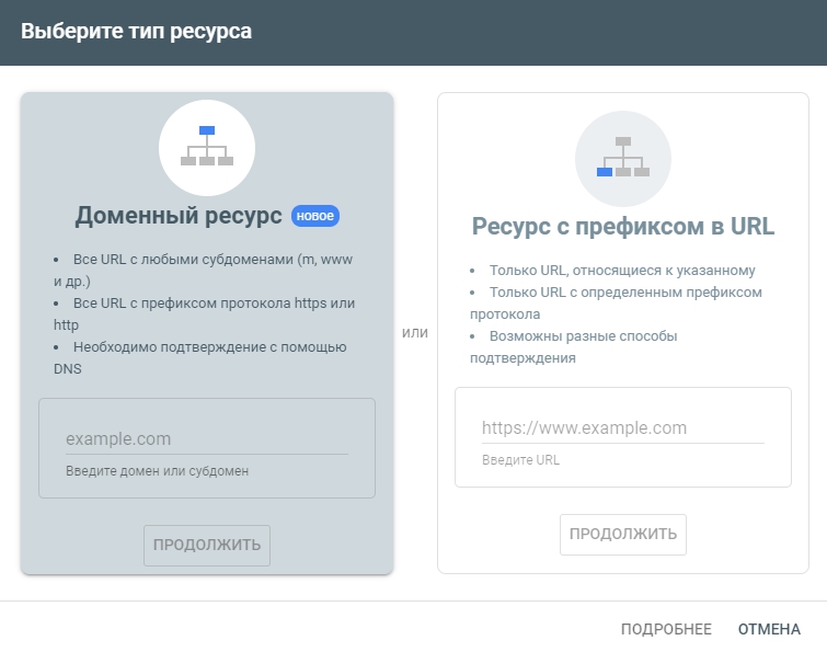 добавление сайта гугл серч консоль
