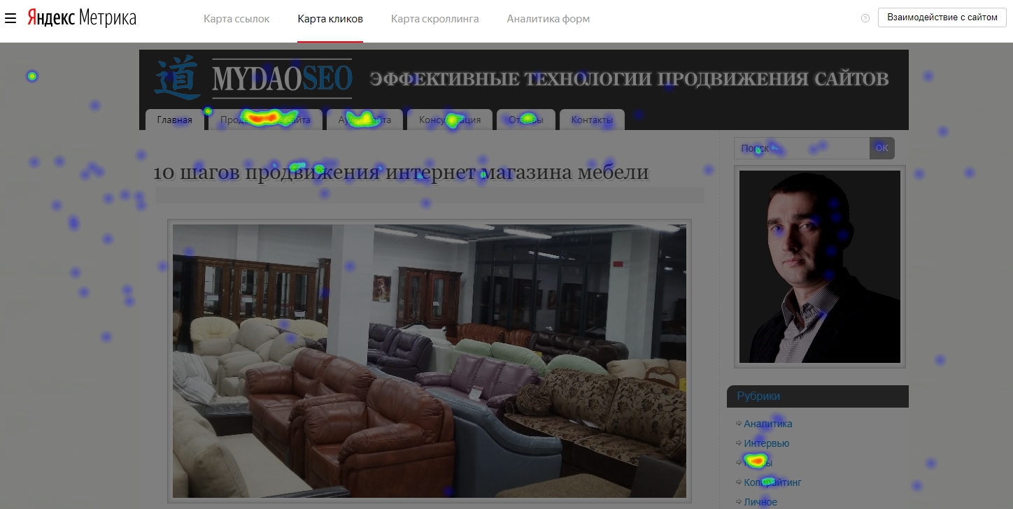 карта кликов